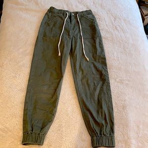 Olive green cargo pants